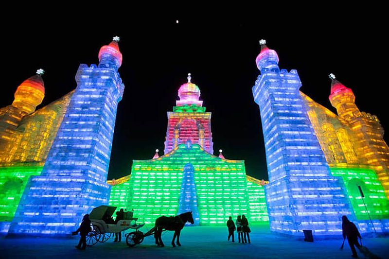 ice festival 6 harbin lad sneh čína